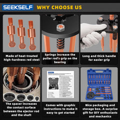 SEEKSELF durable red steel components demonstrate high hardness and rust resistance