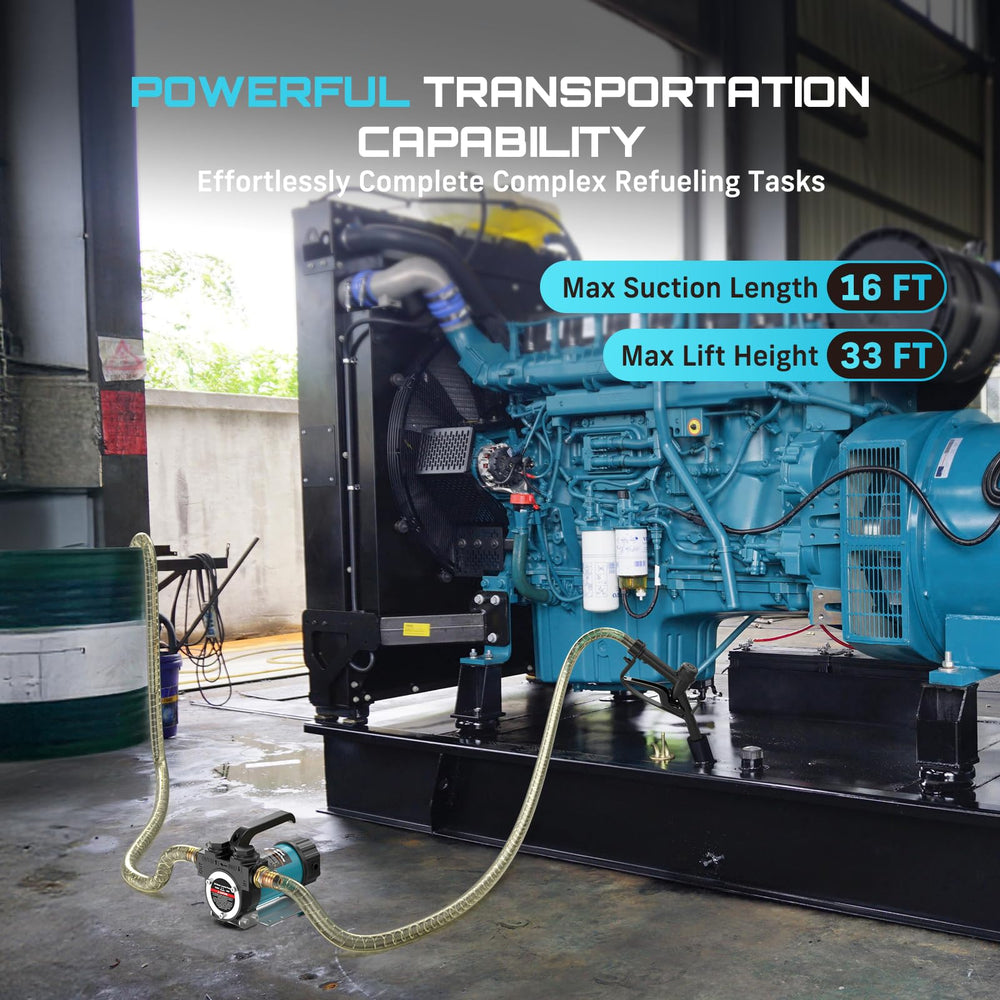 SEESII diesel transfer pump hose assembly enables quick transfers and tidy storage