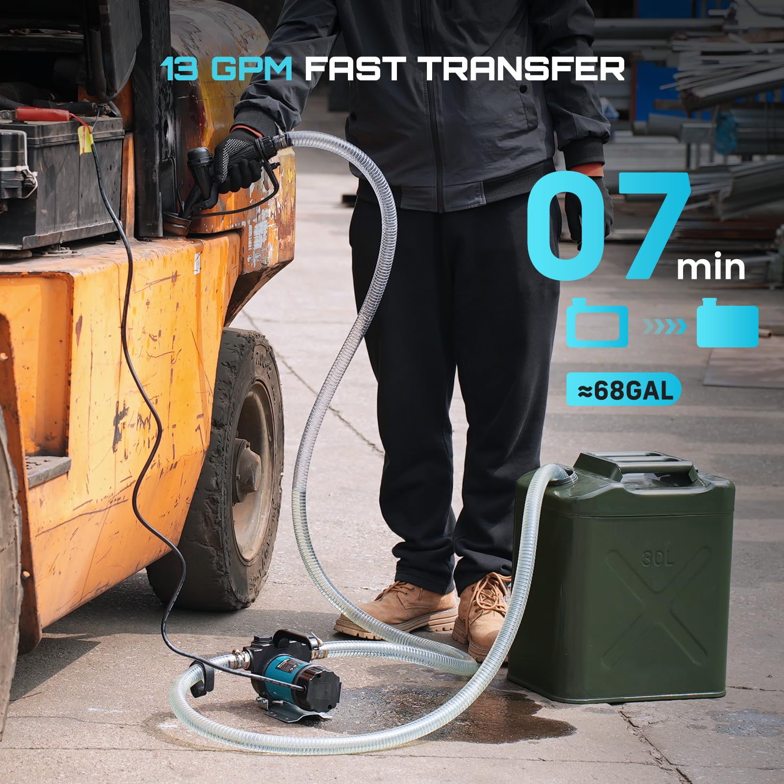 SEESII diesel transfer pump motor detail highlighting reliable power for extended use
