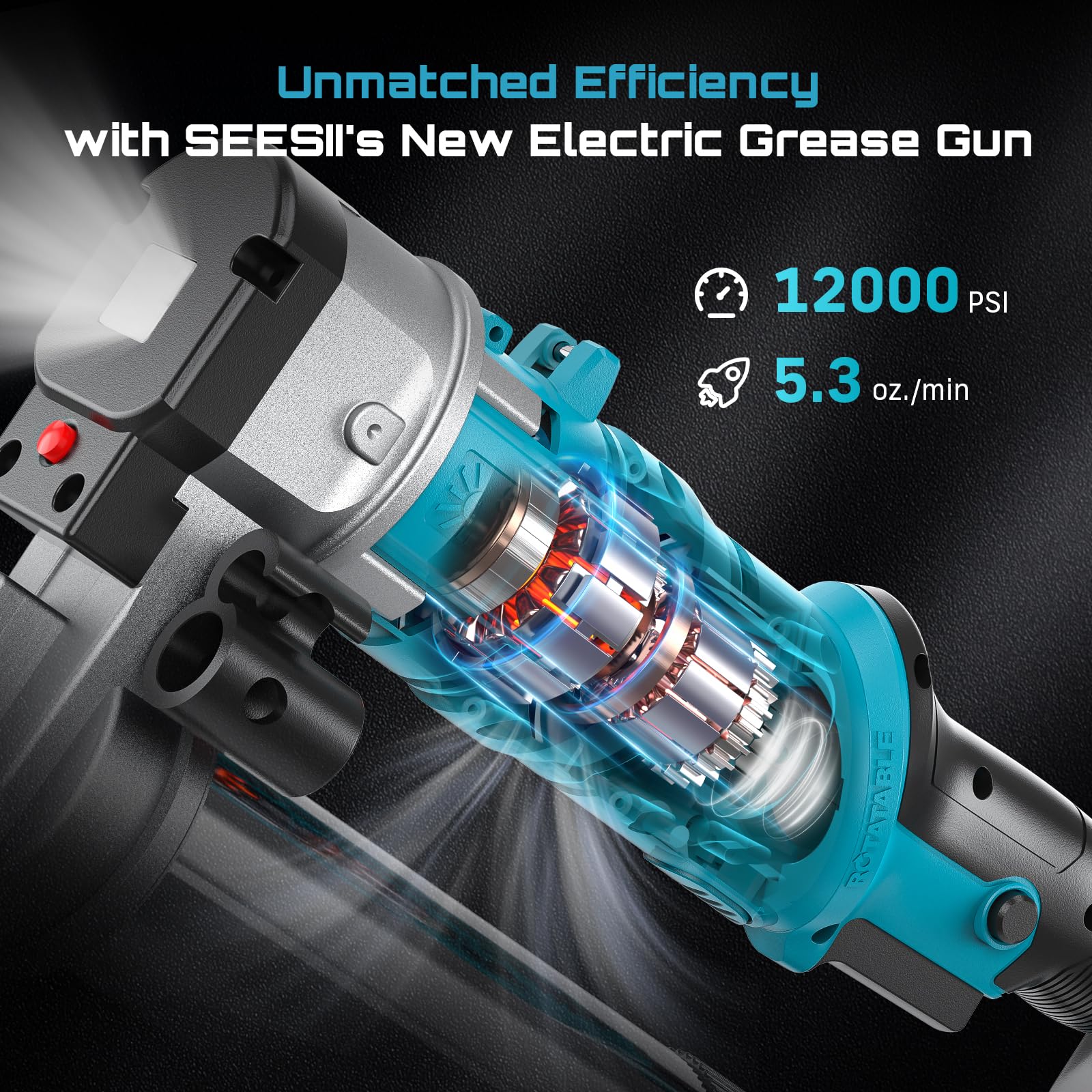 Seesii cordless unit features dual 2.0Ah batteries for longer work sessions.