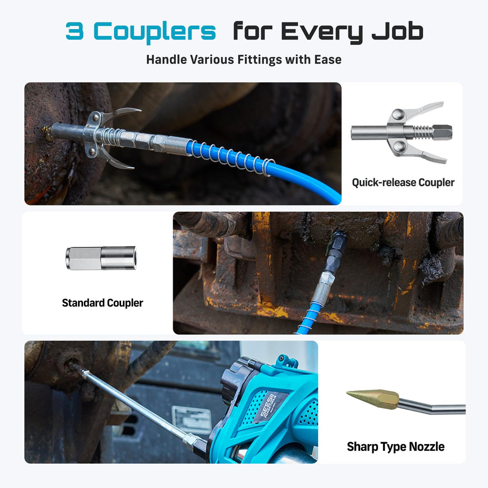 Charger and batteries ensure fast recharging between jobs
