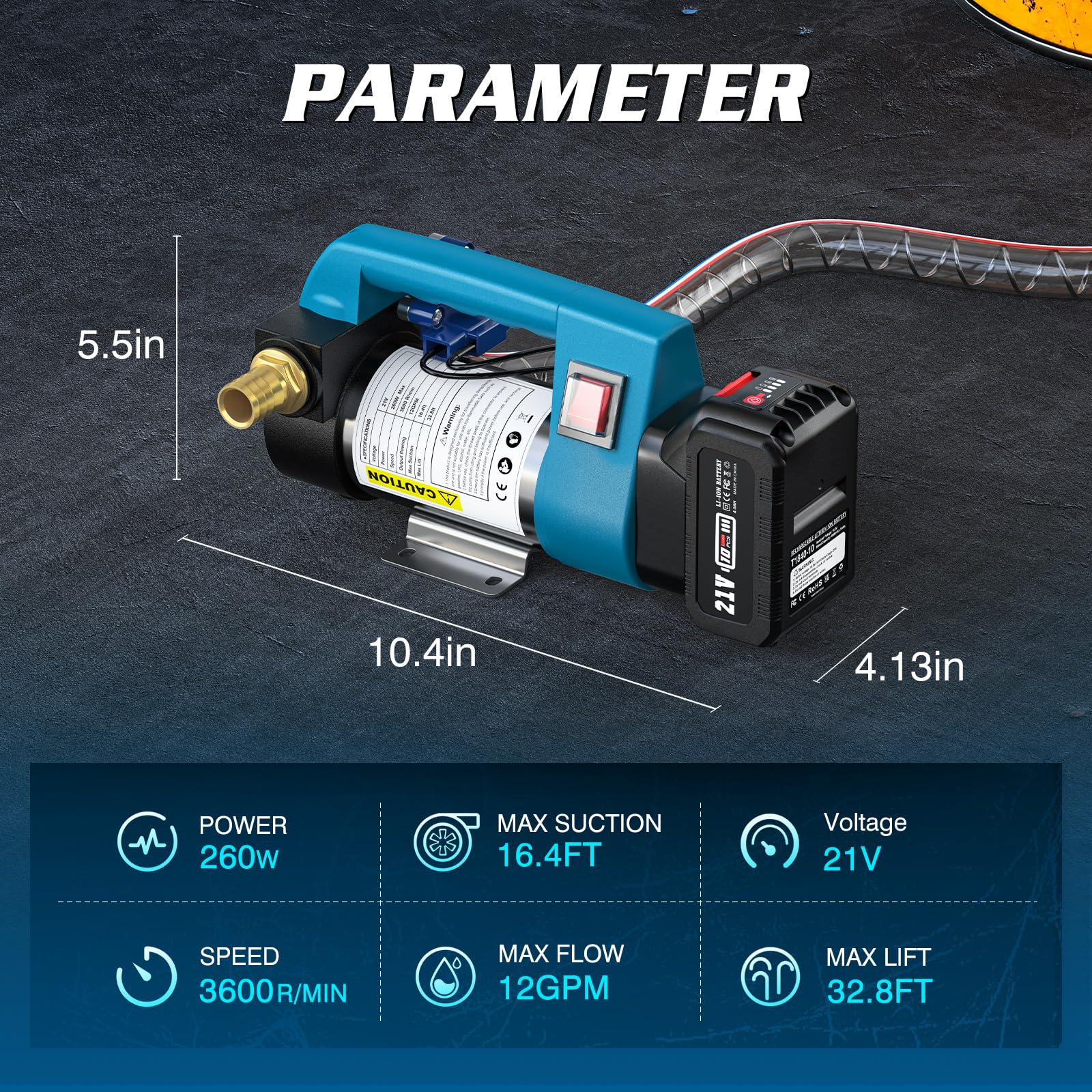 Seesii quick-setup of the diesel transfer pump in under five minutes.