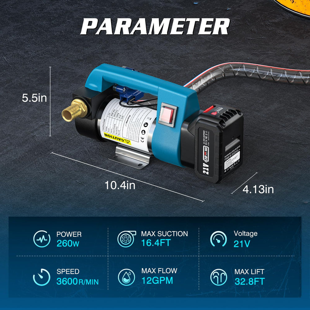 Seesii quick-setup of the diesel transfer pump in under five minutes.
