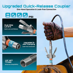 Seesii 12-inch flexible hose extends reach for hard-to-access points