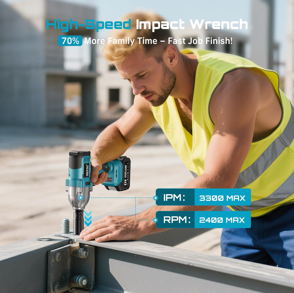 Seesii impact wrench close-up of tungsten steel anvil showing high impact resistance