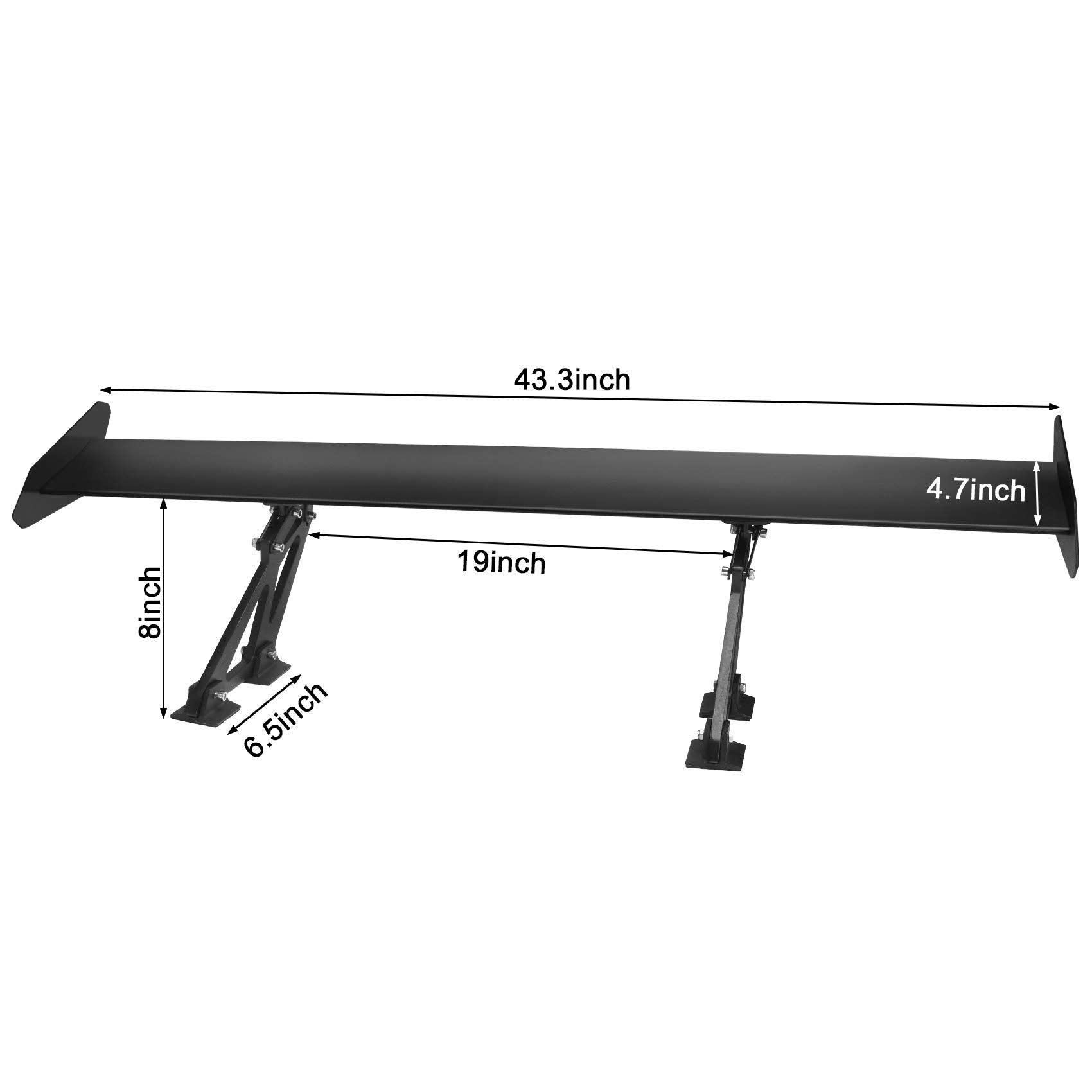 Seeutek GT Wing Spoiler aerodynamic-effect reduces drag and improves grip