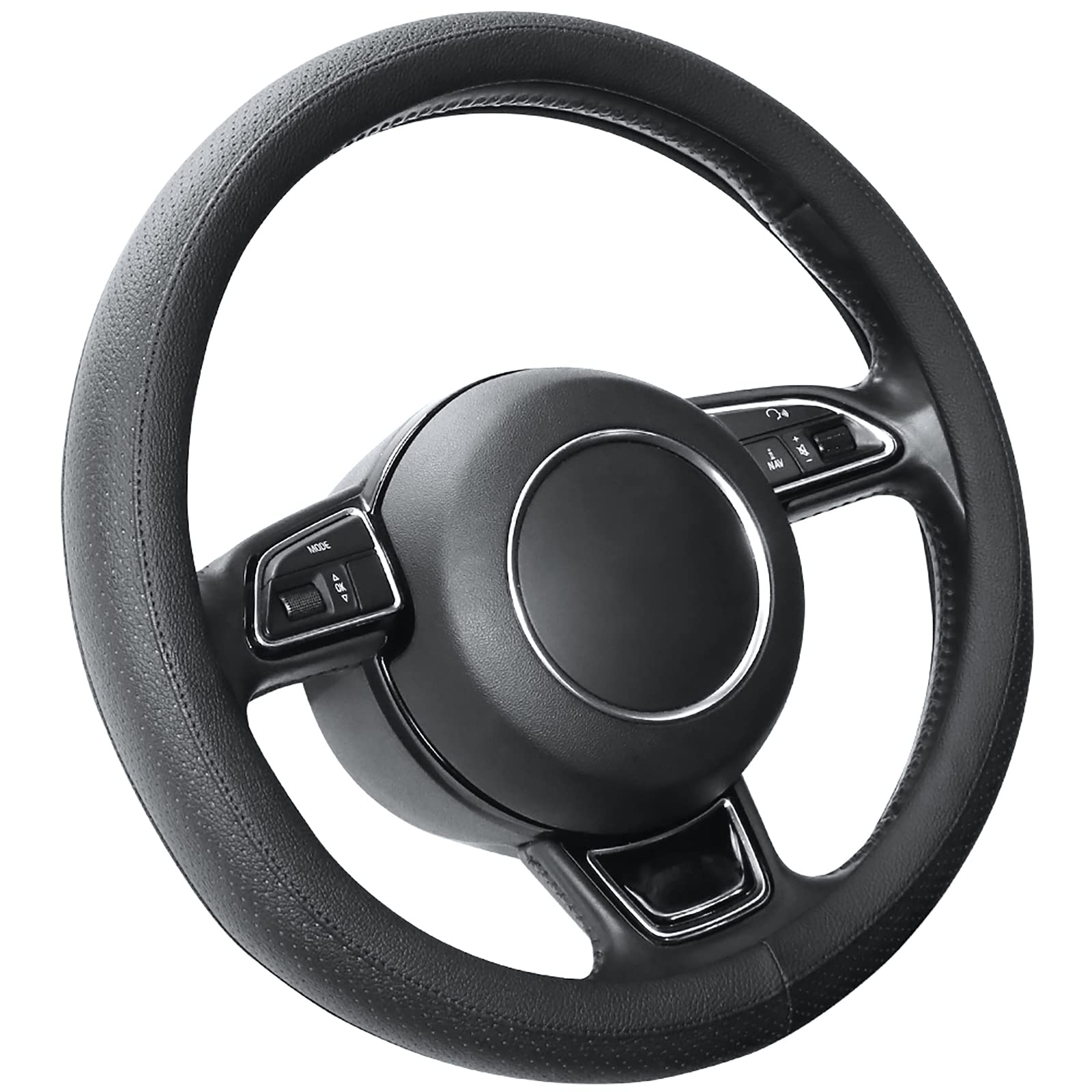 Polished black interior look complements various car interiors.
