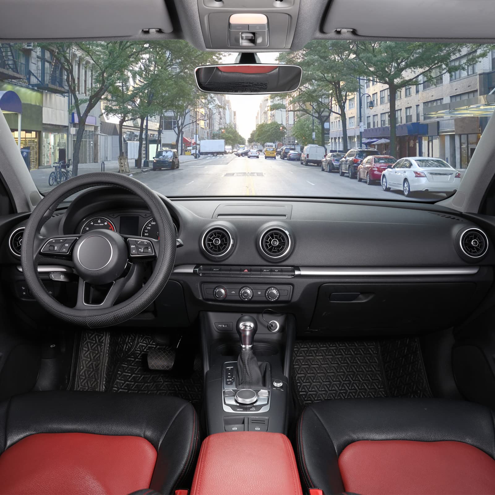 SEG Direct microfiber leather cover ultra-soft texture improves comfort on long drives.
