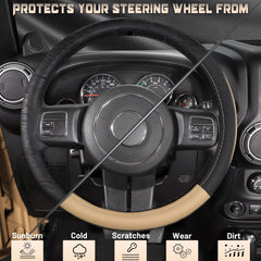 SEG Direct anti-slip rubber lining enhances steering control and safety.
