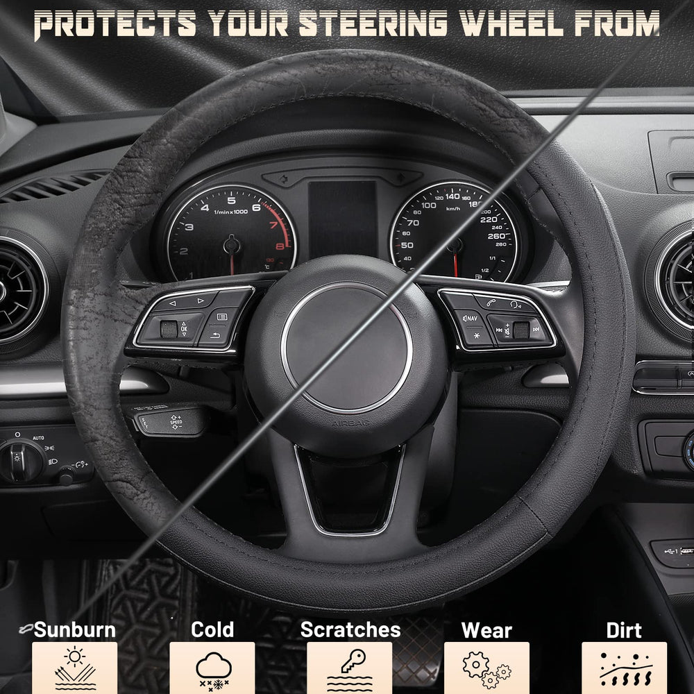 SEG Direct protects steering wheel from sun damage and scratches.