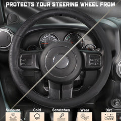 SEG Direct black microfiber leather provides sun protection and interior protection.