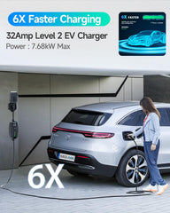 SEGUMA EV charger 25 foot cable for reach and flexibility