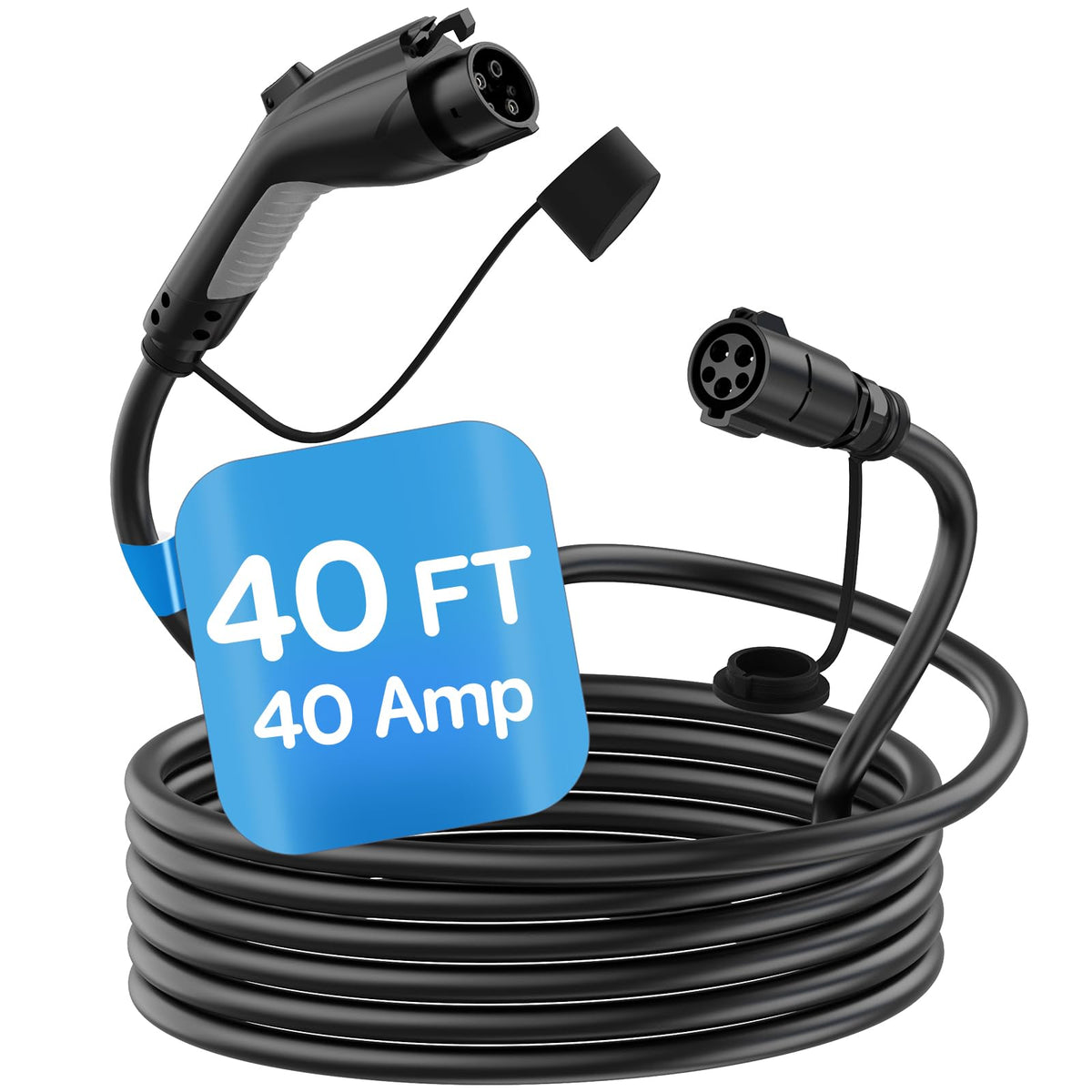 SEGUMA 40ft J1772 extension cable ready for Level 2 charging at home