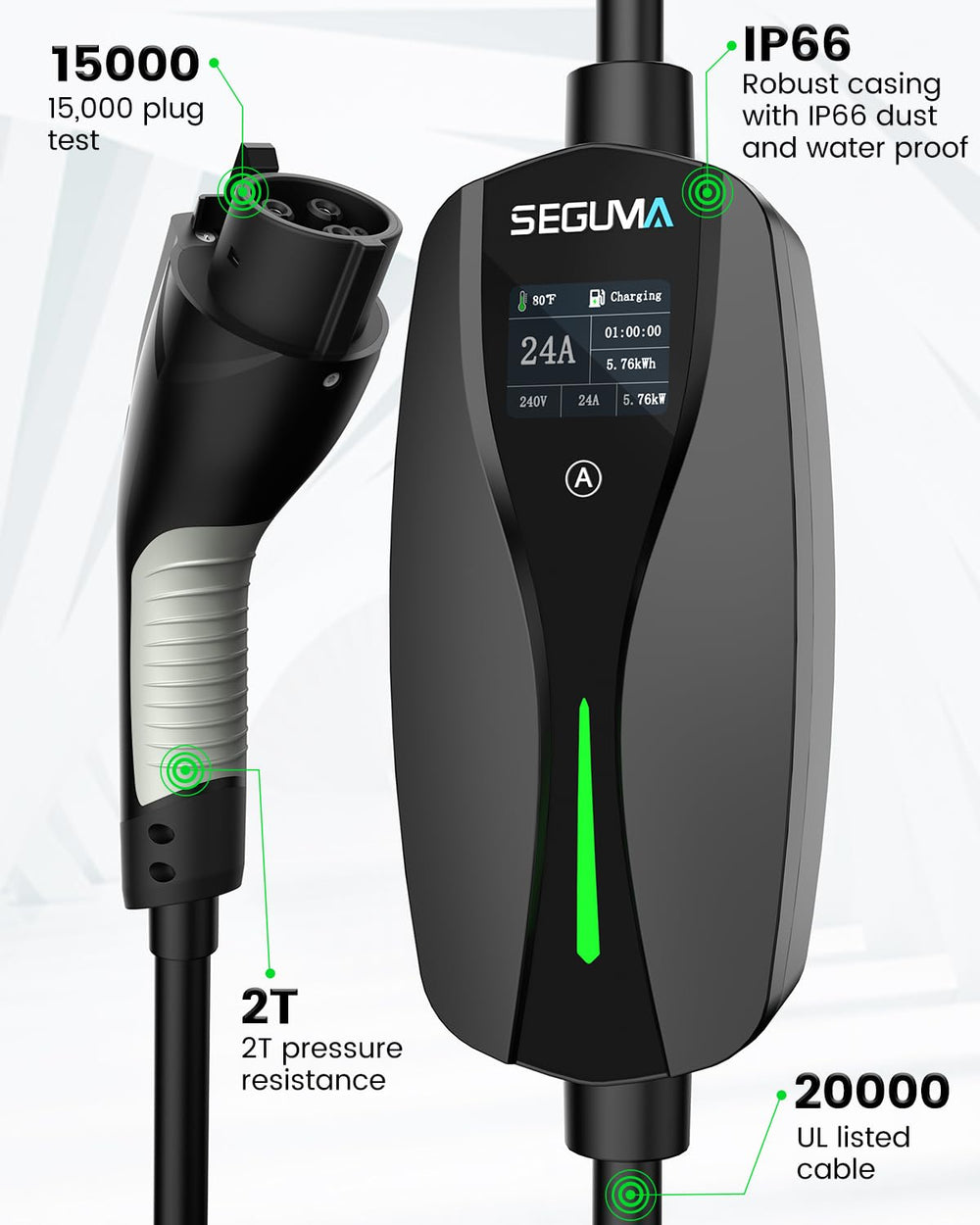 SEGUMA LED indicators simplify monitoring progress and alerts.
