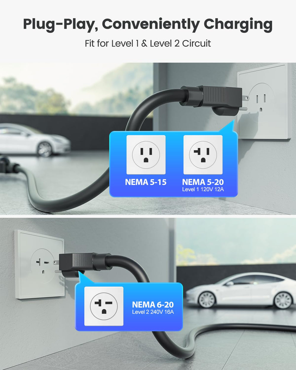 SEGUMA NACS connector close up highlighting Tesla compatibility