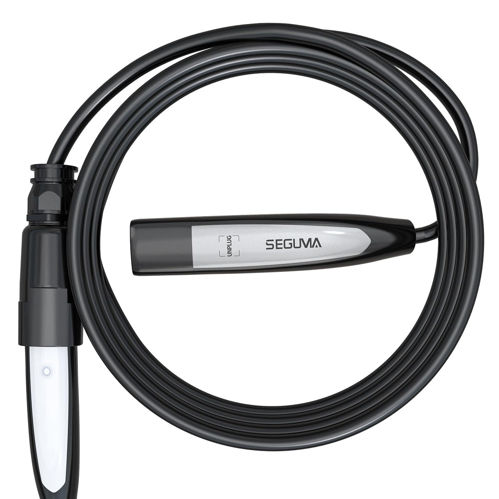 SEGUMA NACS extension cable ready for road-trip charging setup.