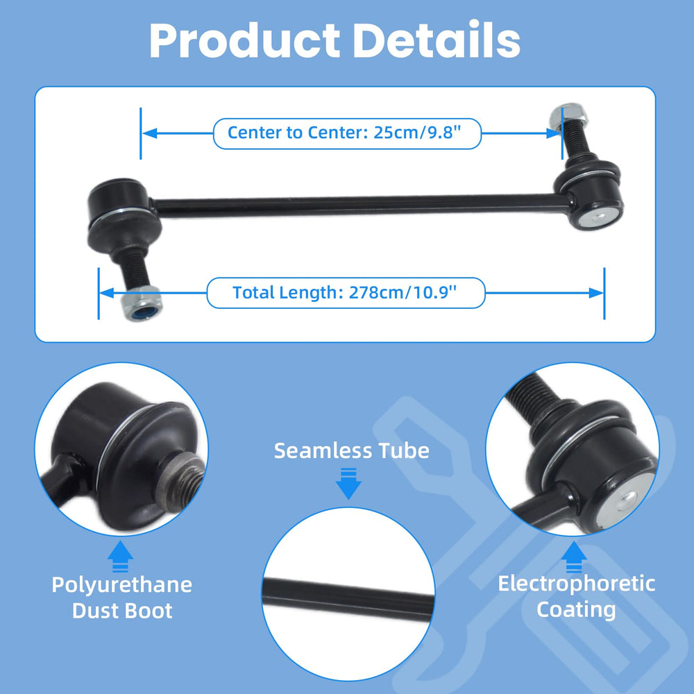 SegurVelo sway bar end link provides smoother rides with less vibration in turns.
