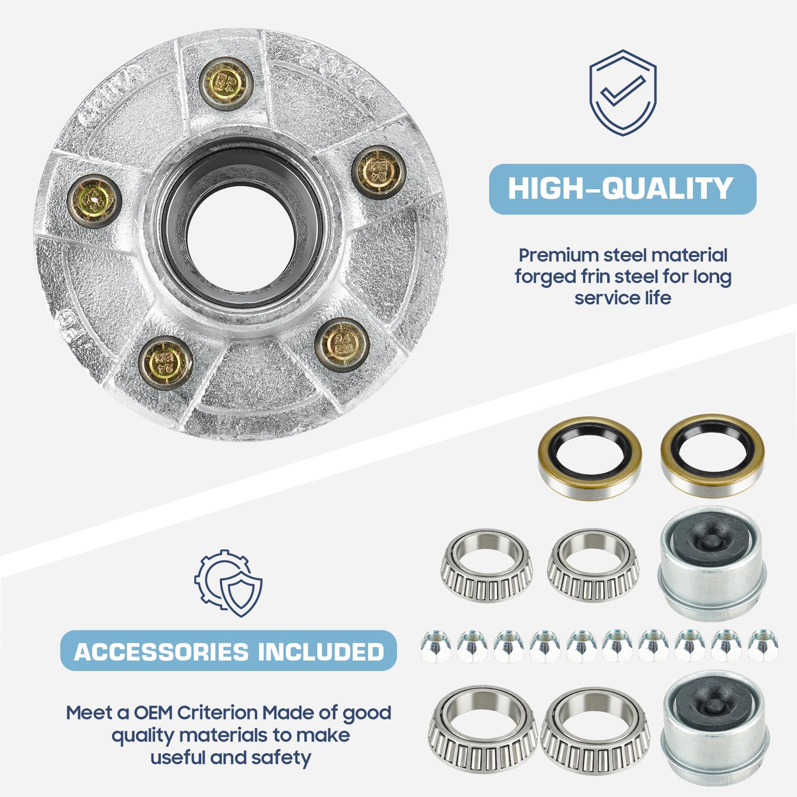 SEHNSUCHT 3500 lb axle capability supports sturdy trailer performance.