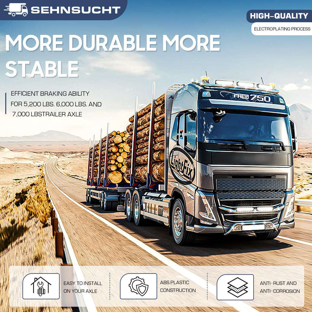 Sehnsucht axle compatibility reference for Dexter and other brands on standard trailers.