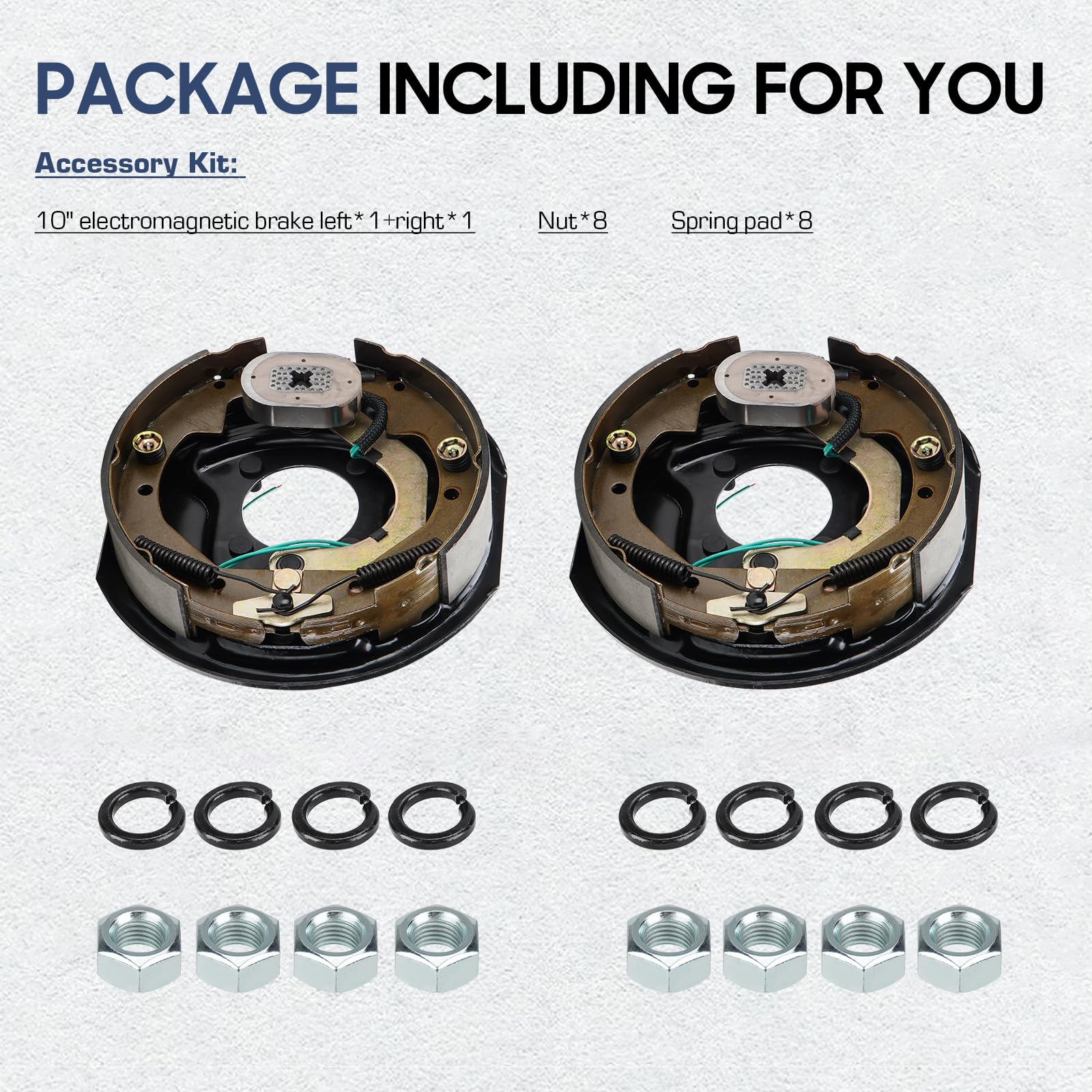 SEHNSUCHT brake assembly for 3,500-lb axles supports manual adjustment