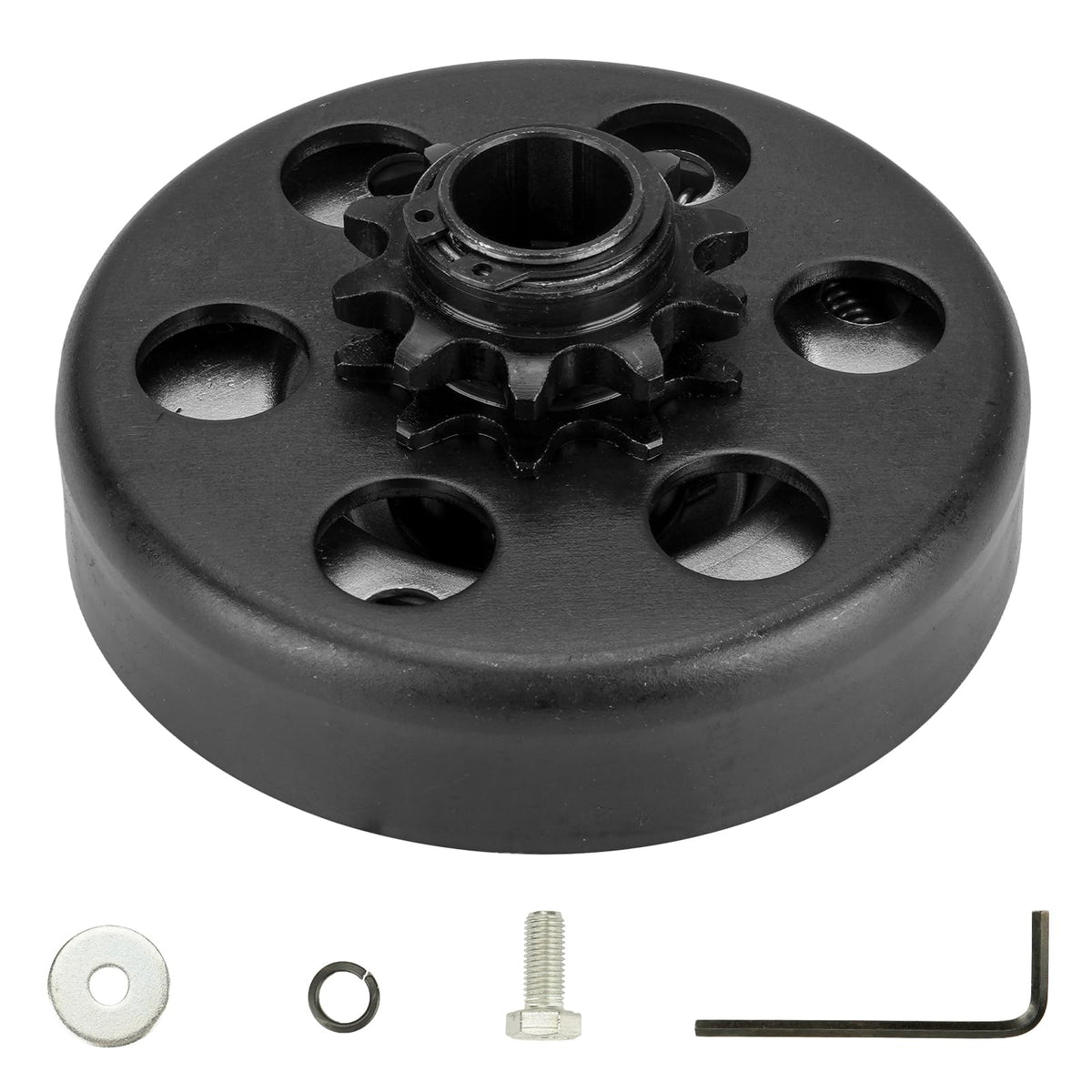 SEHNSUCHT centrifugal clutch front view with 3/4 bore for smooth power transfer.