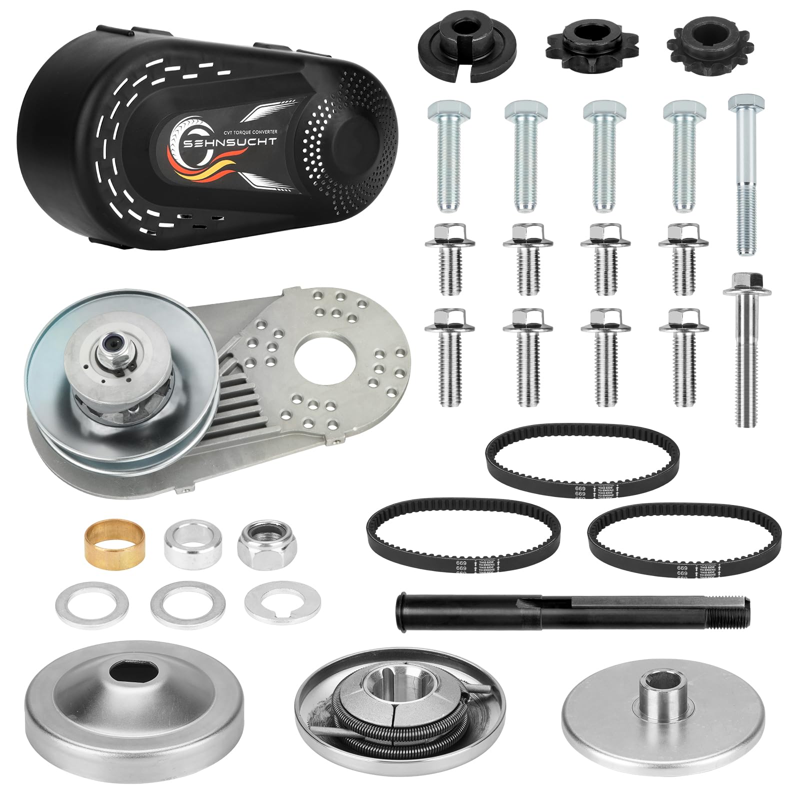 SEHNSUCHT CVT torque converter kit for smooth power delivery and upgrade.