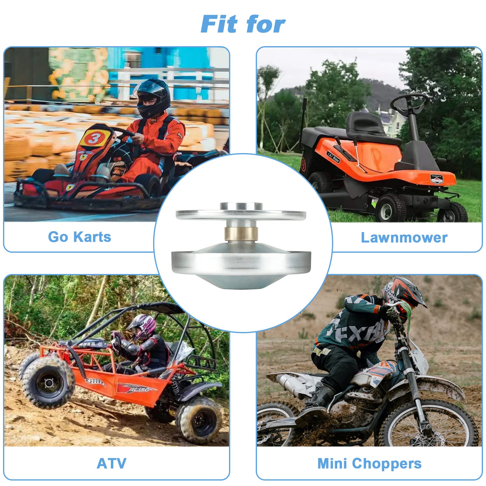 SEHNSUCHT driver pulley replacement reduces wear and maintenance on go-karts and mini bikes