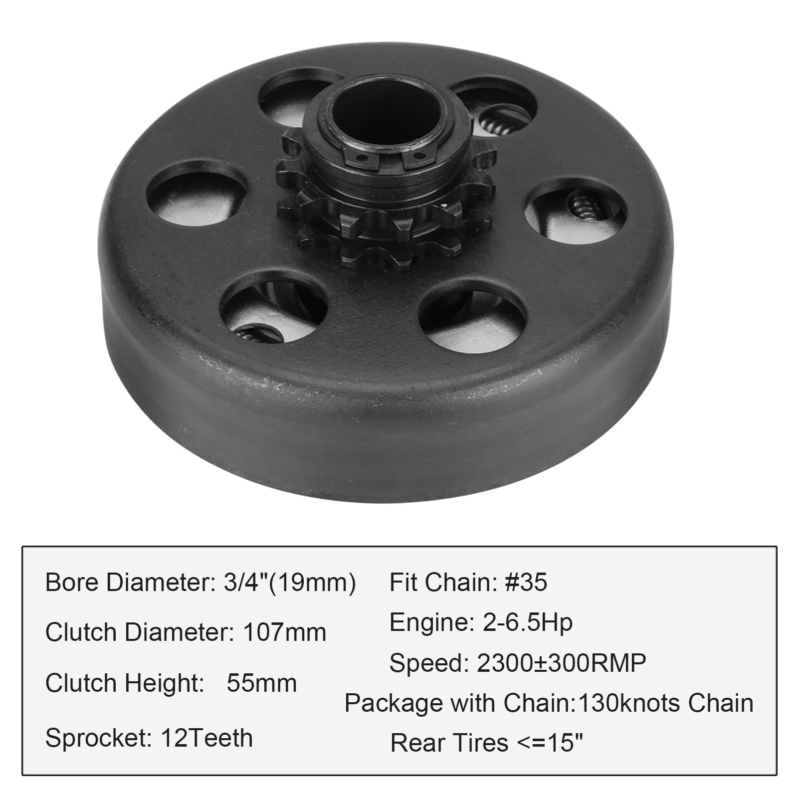 SEHNSUCHT Go Kart Clutch on engine setup demonstrates mounting fit
