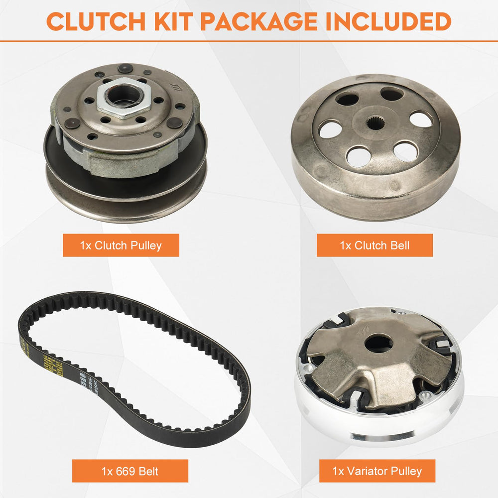 SEHNSUCHT Gy6 variator assembly provides efficient acceleration and reliable operation.