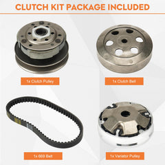 SEHNSUCHT Gy6 variator assembly provides efficient acceleration and reliable operation.
