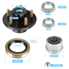 SEHNSUCHT idler hub body for trailers with protective finish.