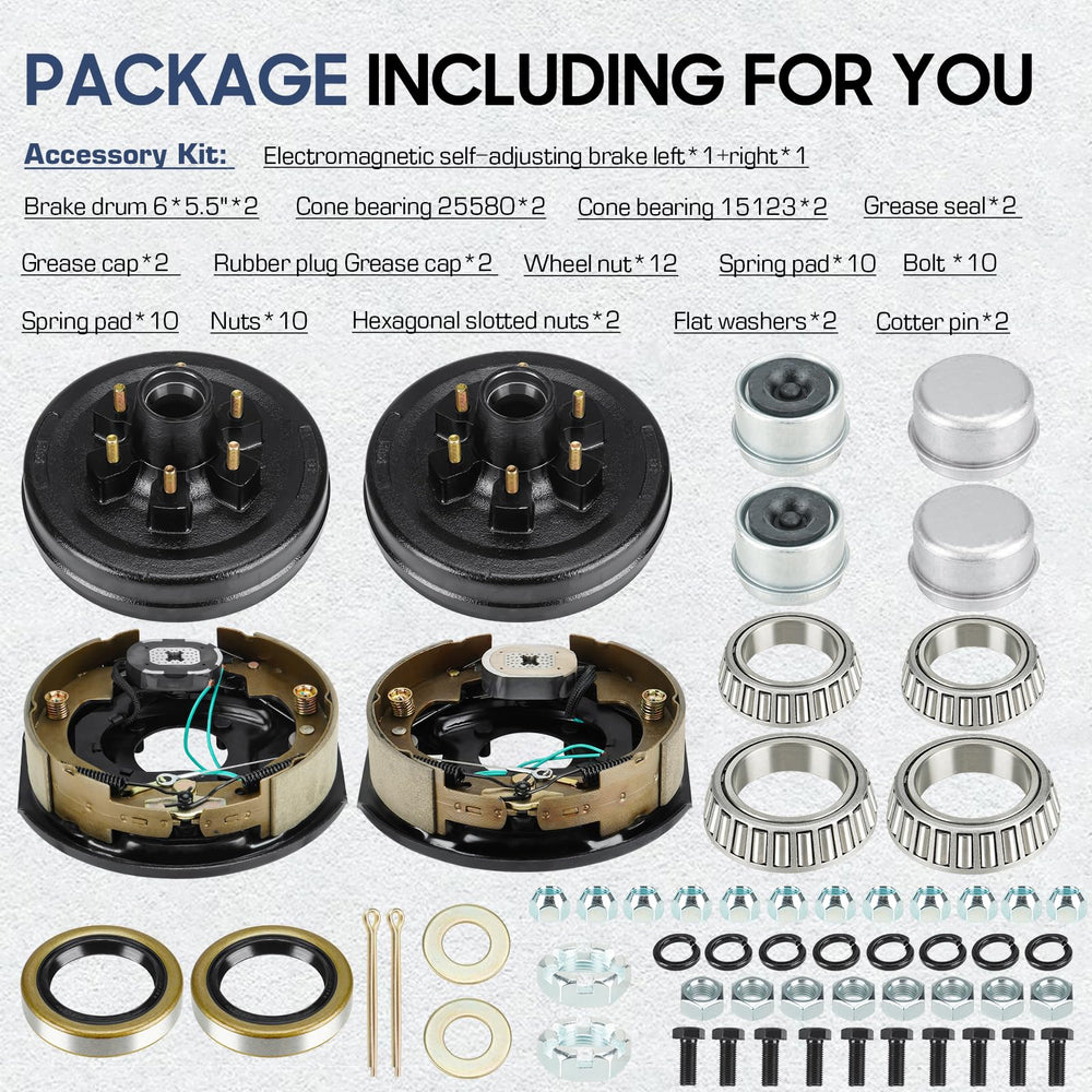SEHNSUCHT right electric brake unit compatible with 5200 lb axles.