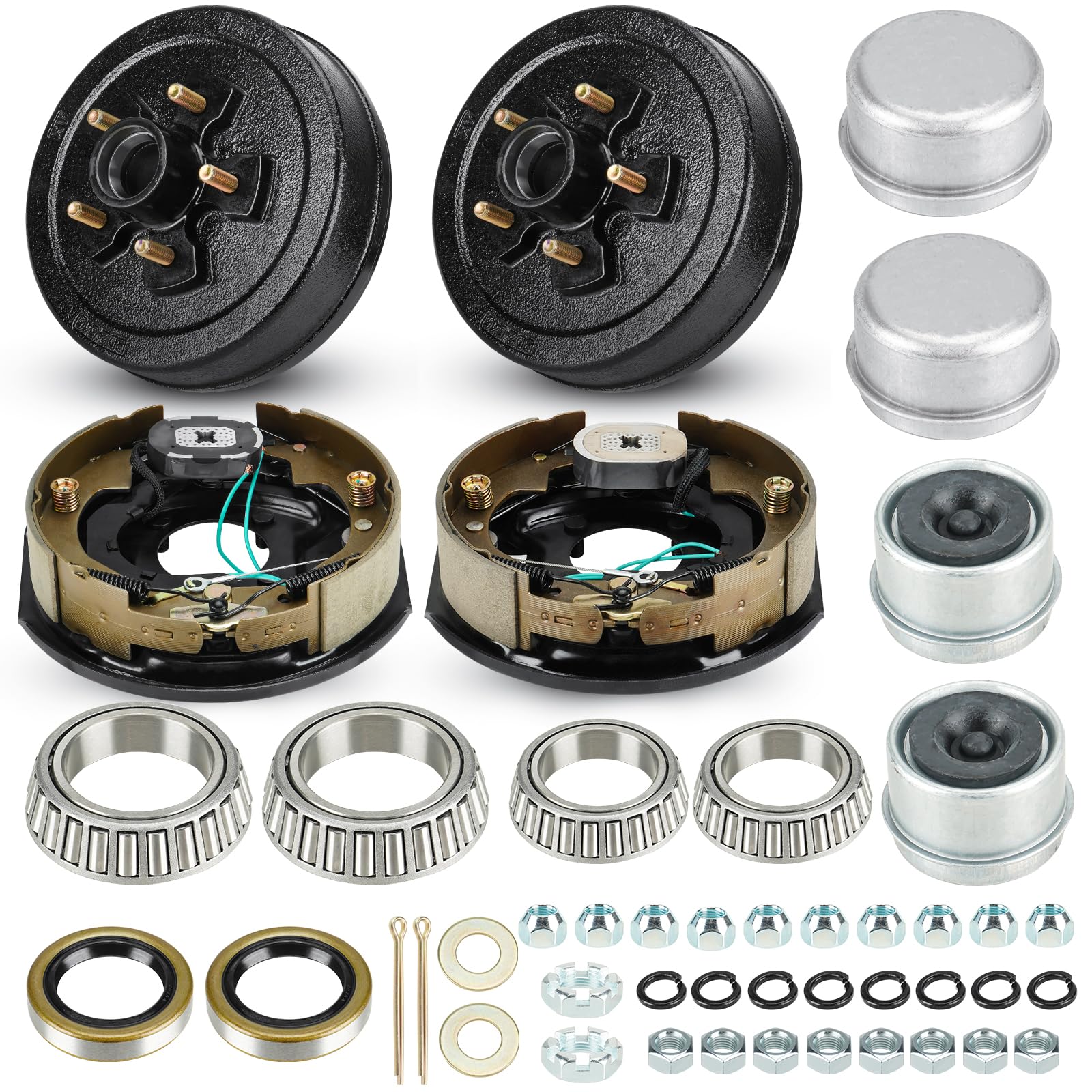 SEHNSUCHT trailer axle electric brake kit ready for installation and improved braking control.