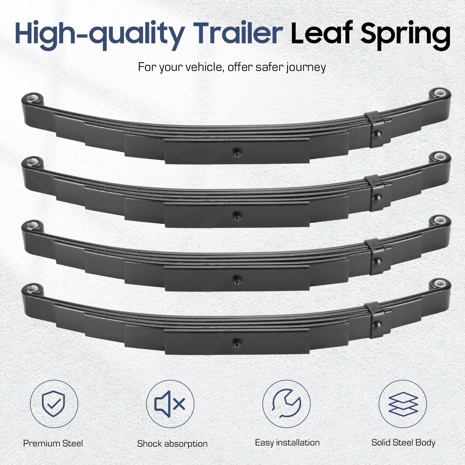 SEHNSUCHT trailer hanger kit with equalizers and straps ensures balanced suspension.
