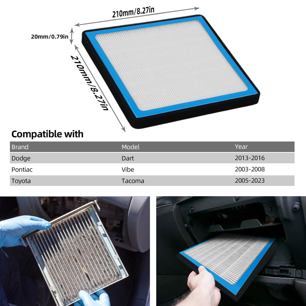 SEINECA CF10374 pleated particulate layer captures dust and pollen efficiently.