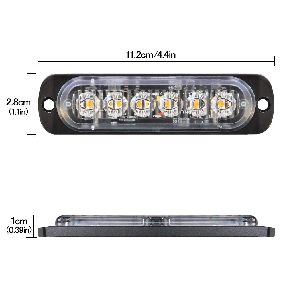 SEISSO surface-mount amber strobe for versatile mounting options