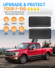 Sejaede F150 bumper guard pad kit front view showing ABS construction