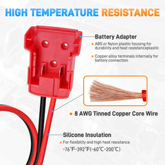 Sejaede jumper cables in a compact 2ft design for easy storage.