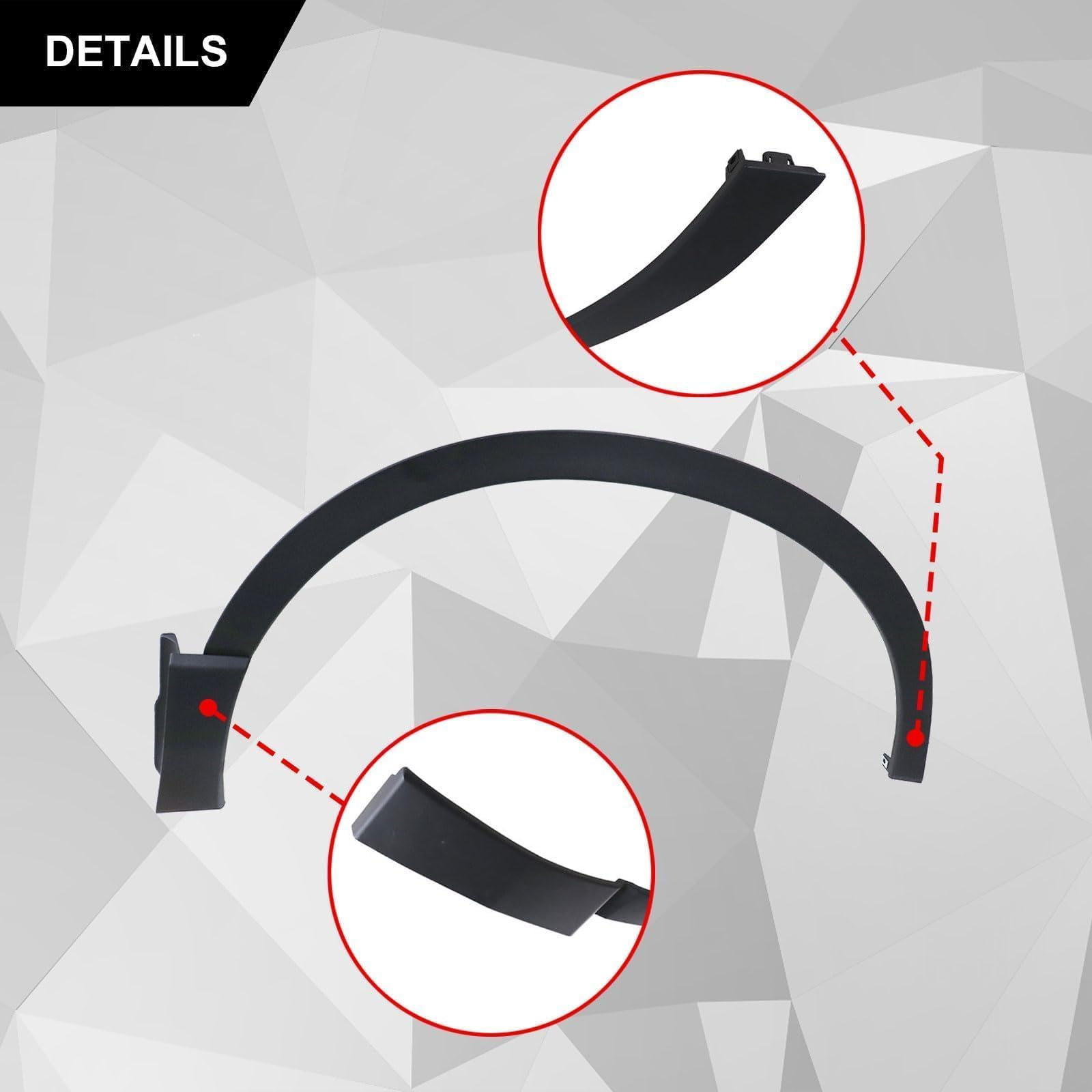 Sekeseauto CR-V 2017–2022 front fender trim replacement offers secure fit and easy install.