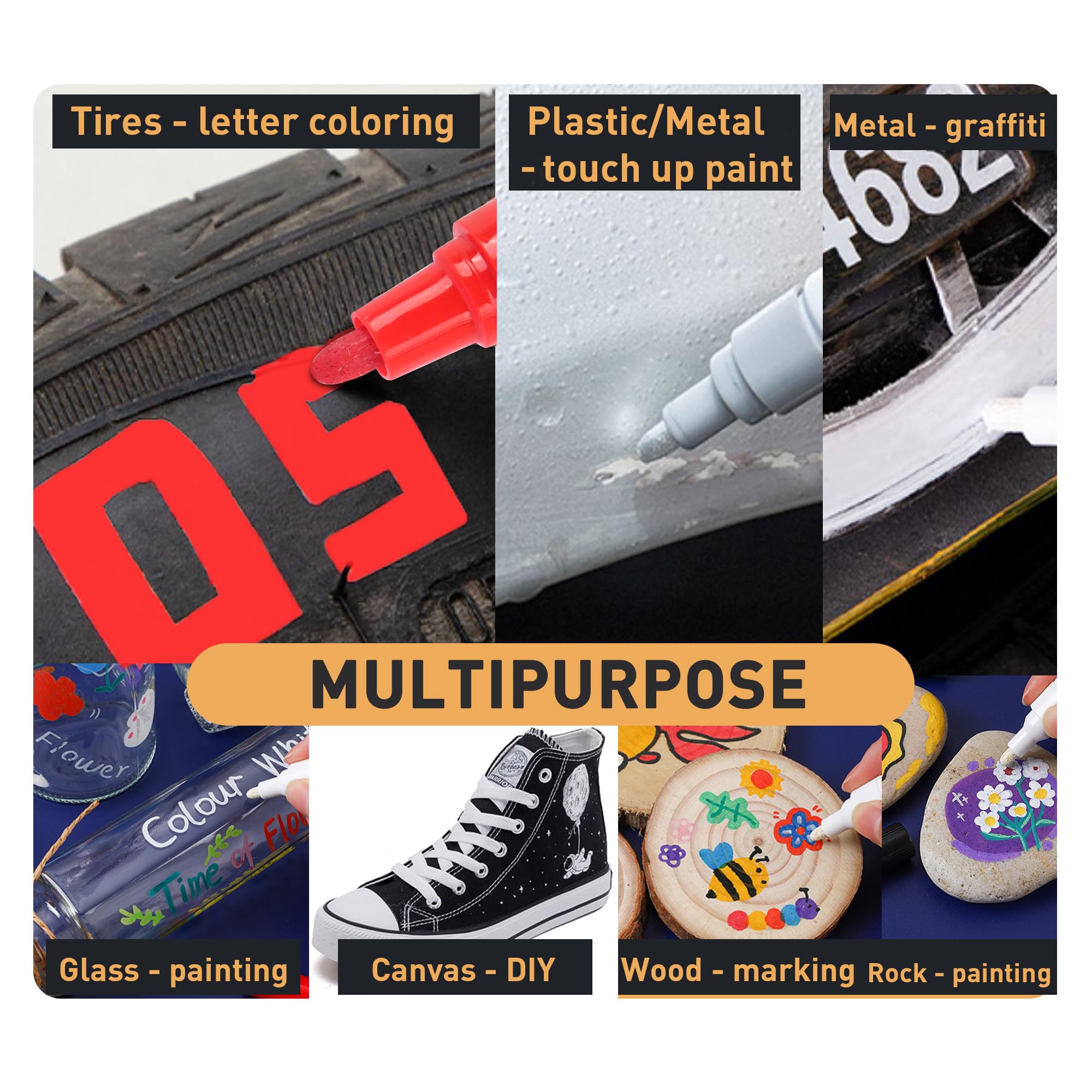 SELEAD markers suitable for cars motorcycles bikes trucks and ATVs