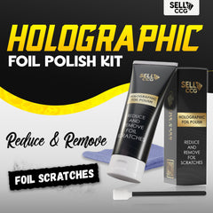 SellCCG foam applicators delivering even coverage on holo cards.