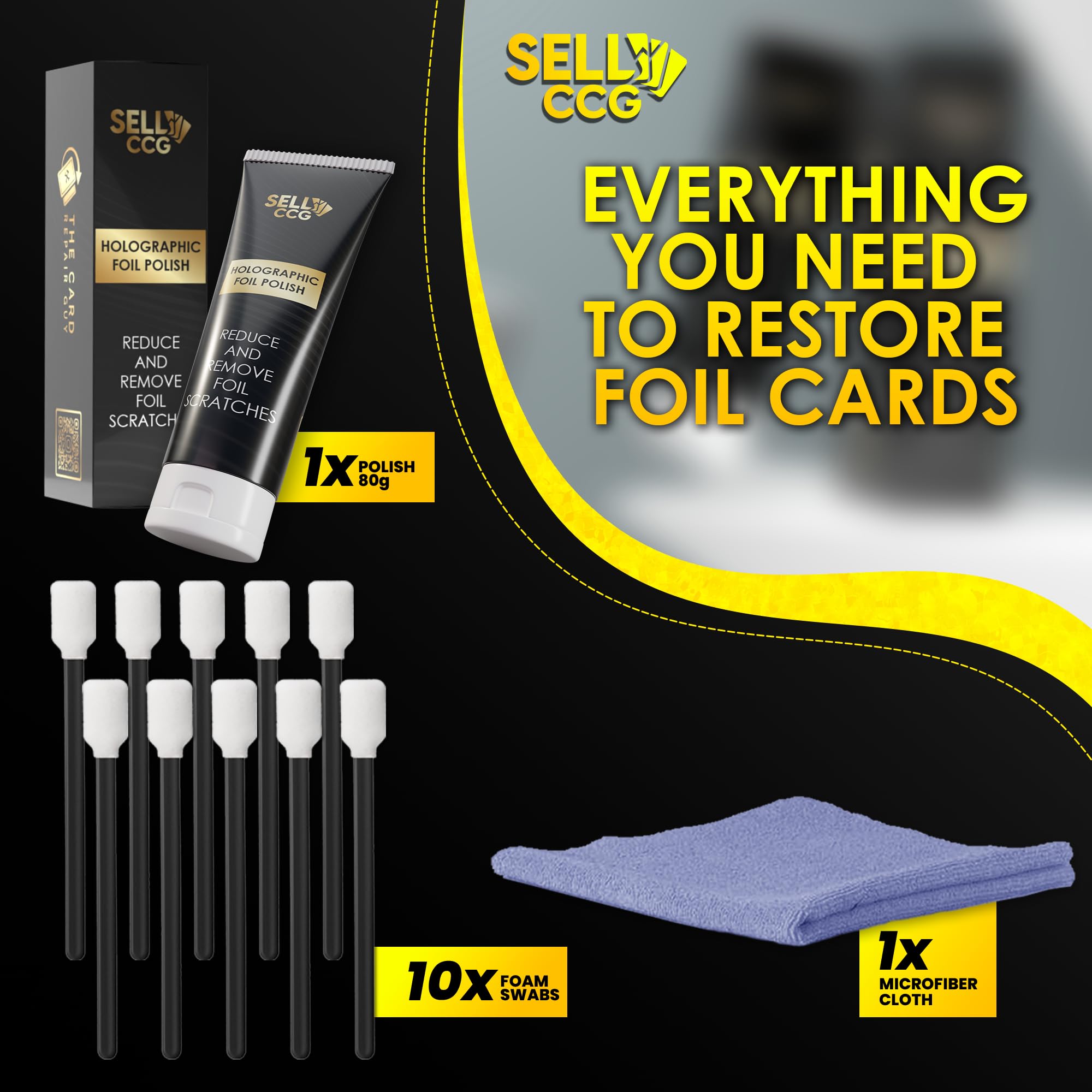 SellCCG holographic polish tube restores natural shine without overdoing reflection.