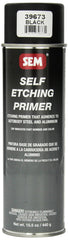 SEM 39673 black self-etching primer bottle provides strong adhesion for bare substrates