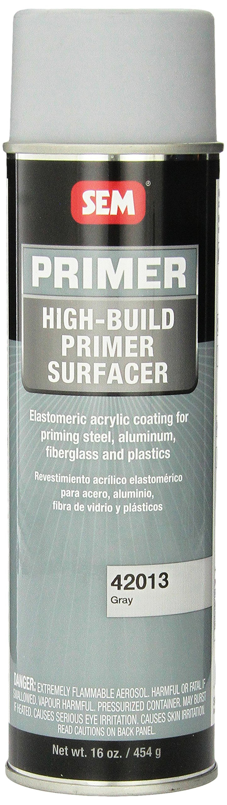 SEM grey high-build primer bottle for automotive priming and plastics