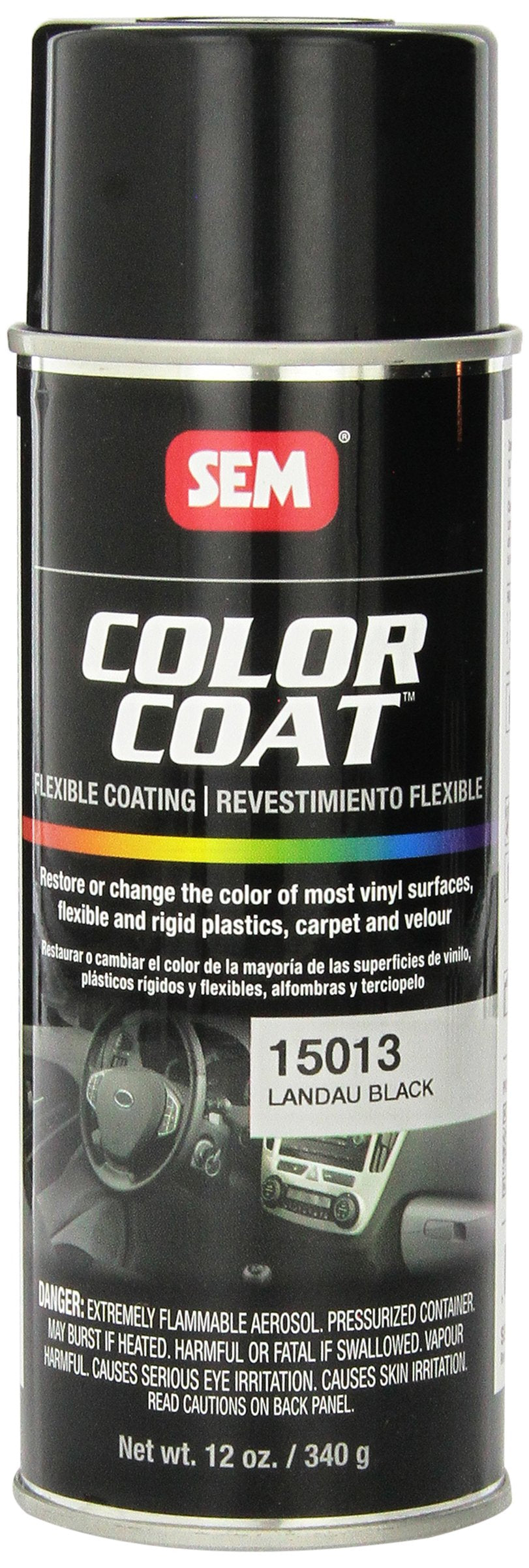 SEM Landau Black Color Coat on vinyl surfaces offers fade-resistant, flexible color restoration