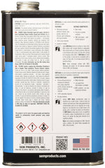 SEM Solve adhesive-removal bottle demonstrates quick removal of adhesives and tar from surfaces.