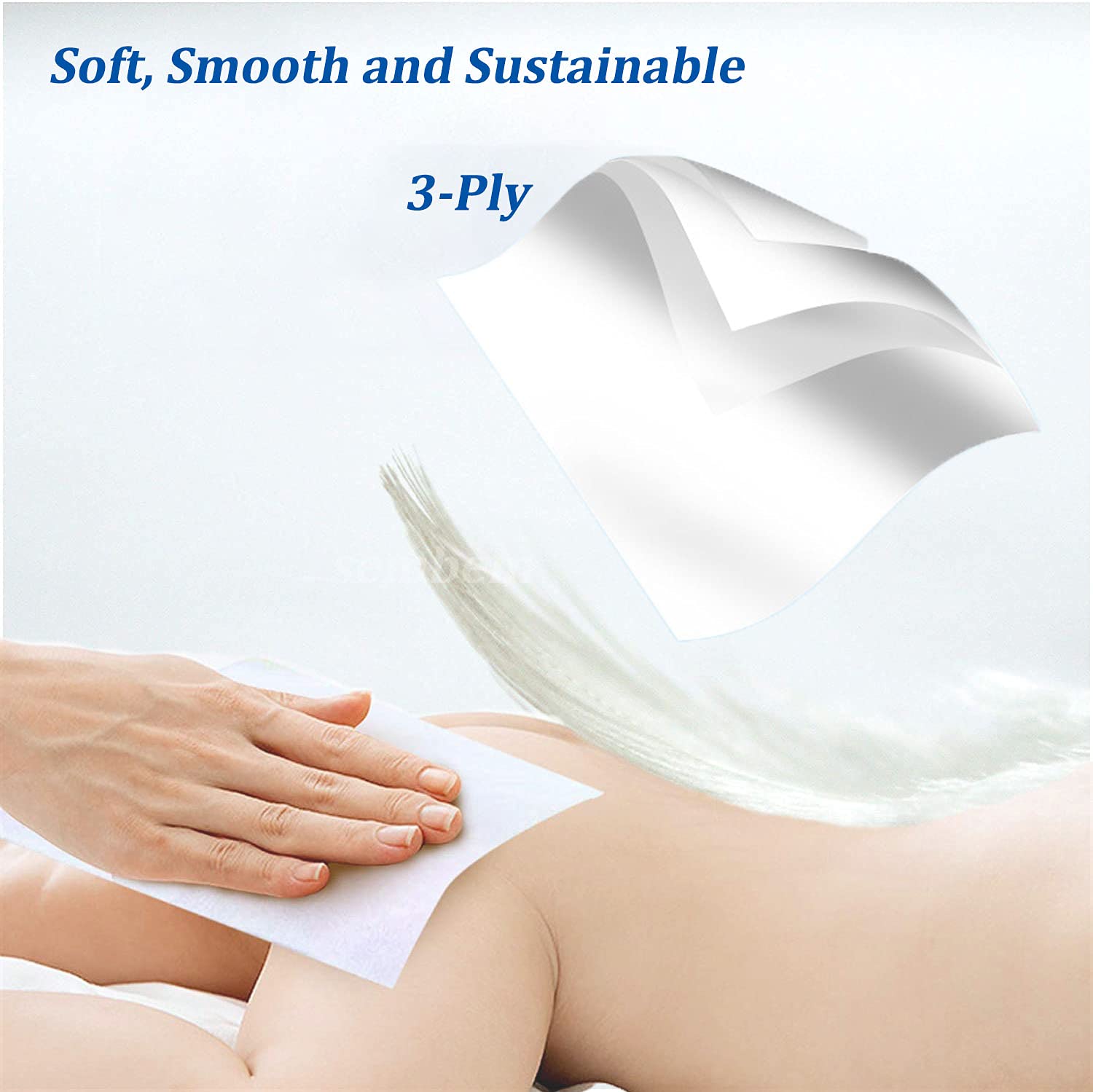 SEMBEM three-ply car tissues provide a soft, comfortable wipe