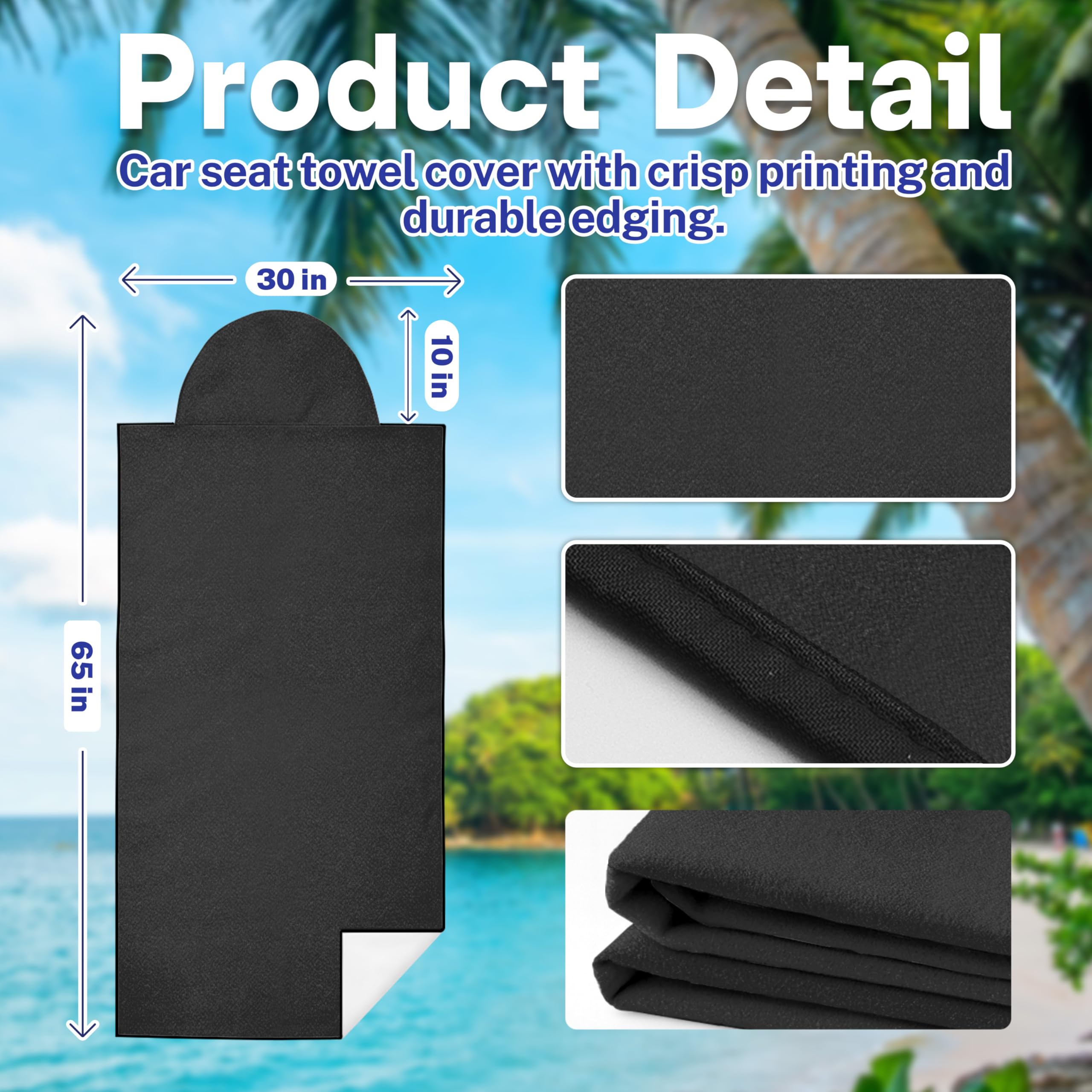Semtomn anti-slip headrest design keeps towel in place during workouts and commutes