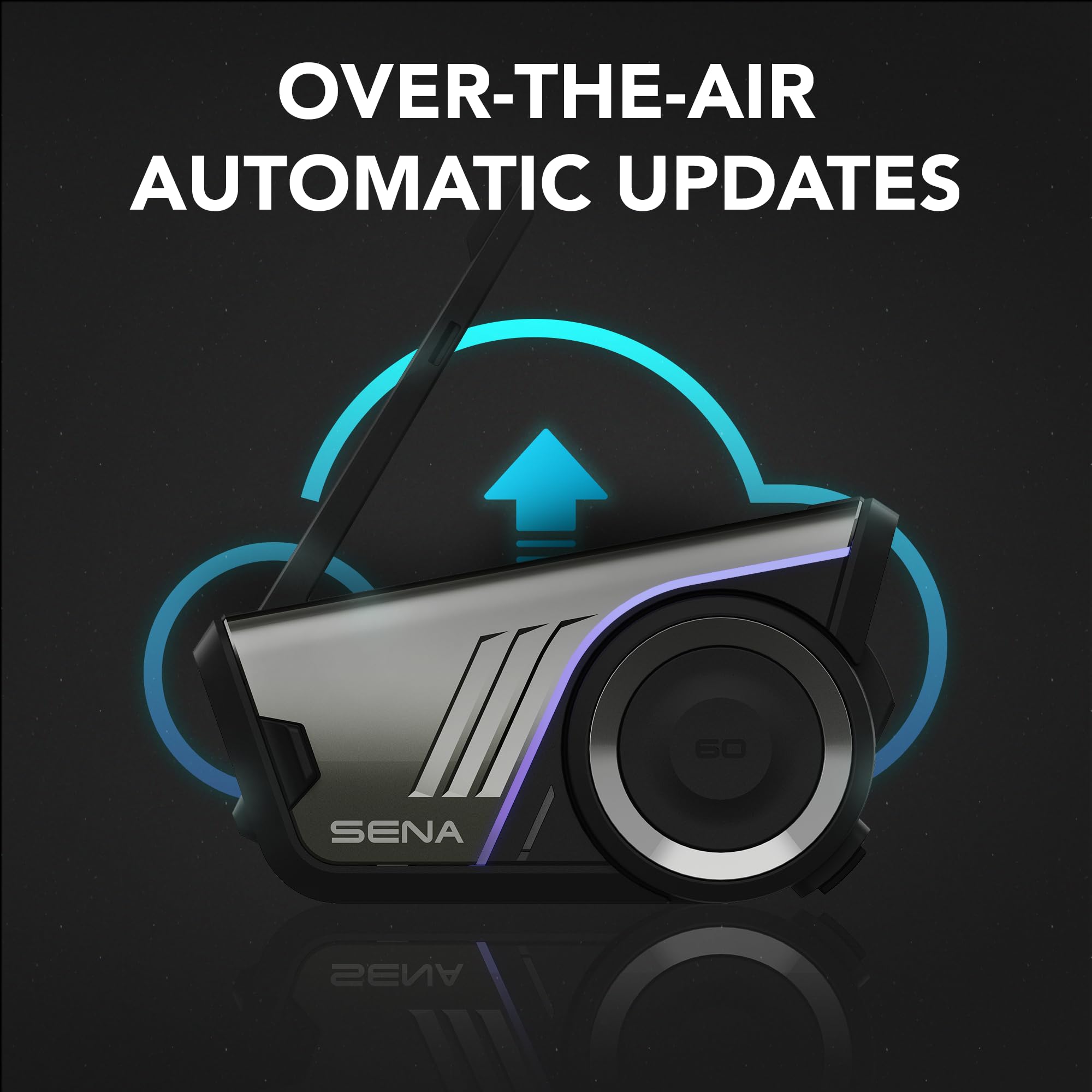 Sena 60S Mesh Intercom 3.0 enables clear group riding conversations.