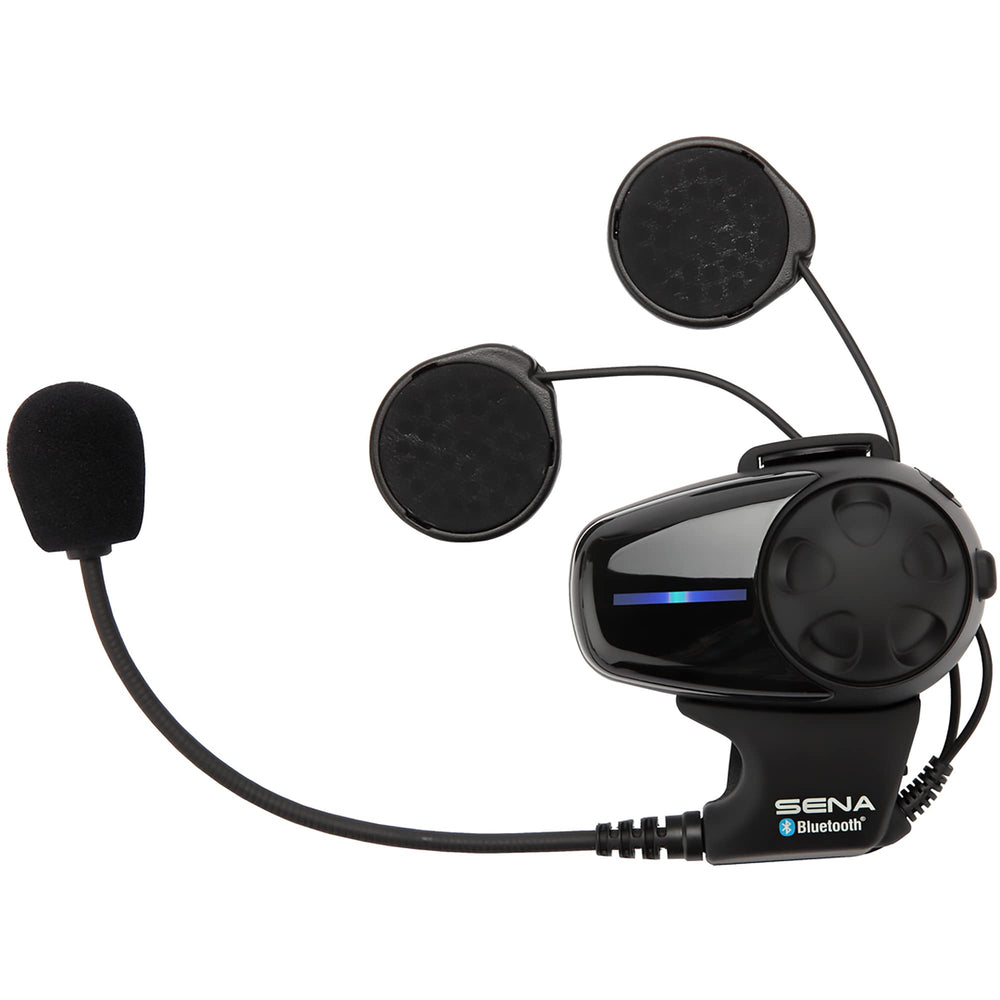 Sena SMH10-10 music sharing during intercom keeps riders in sync.